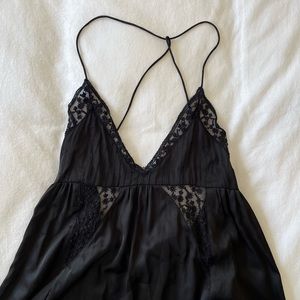 Silk & Lace Maxi Dress